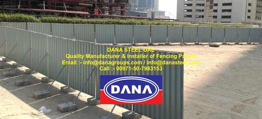 DANA Corrugated Sheet Shinko Fence Hoarding Panel Supplier in  SAUDI ARABIA